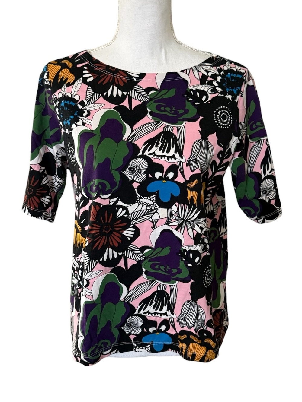 Uniqlo x Marimekko Floral Scoop-Neck Shirt